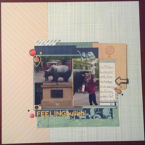 &quot;Feeling Bullish&quot; - Scrapbusters Challenge