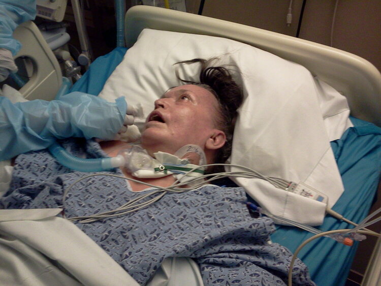 Mom in the hospital