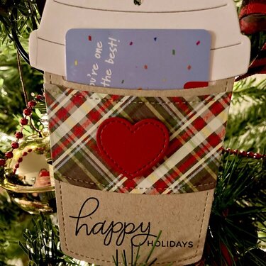 Coffee Cup Gift Card Tag