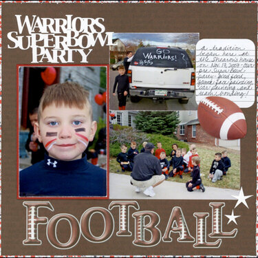 Warriors Superbowl Party (football)