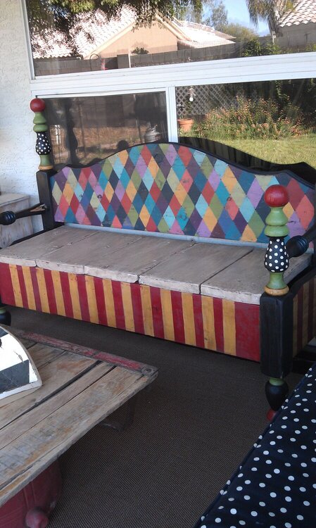 Funky Altered Bed Bench