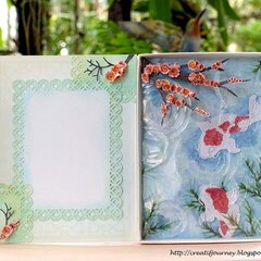 Cheery Blossoms and Koi Spring Card