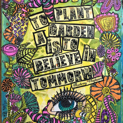 Believe in tomorrow art journal page