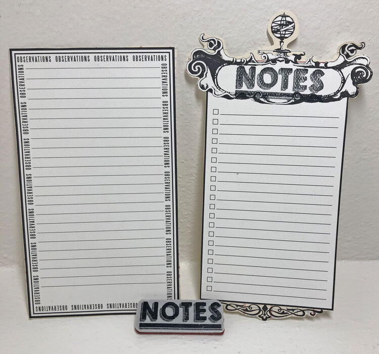 NSD 2020 DIY Page Kit from Scratch -- Day 6: Something to Write On  NOTES