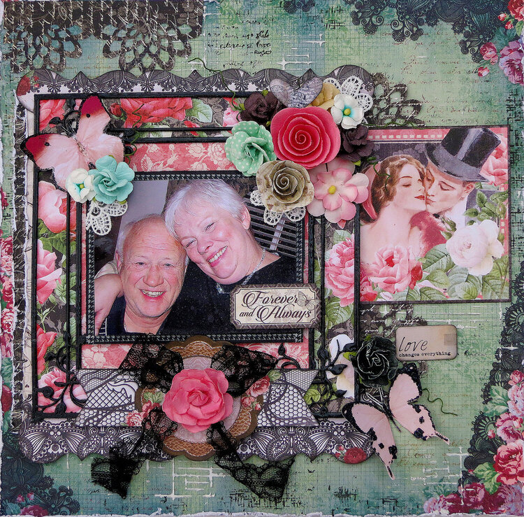 &quot;Forever&quot; DT Layout **Scraps of Darkness** January Kit