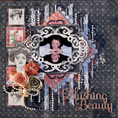 "Blushing Beauty" **Scraps of Darkness** January DT layout