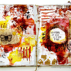 Art journal spread inspired by E.A. Poe