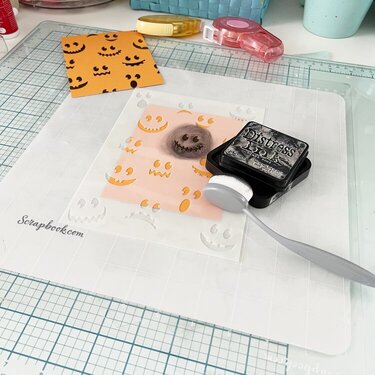 Perfect duo for stenciling - double stick mat and clearly amazing mat
