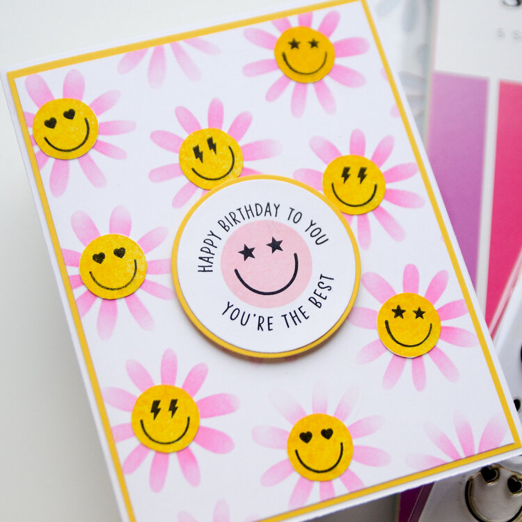 Smiley card &quot;Happy birthday to you&quot;