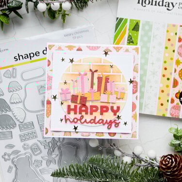 Christmas card with gifts