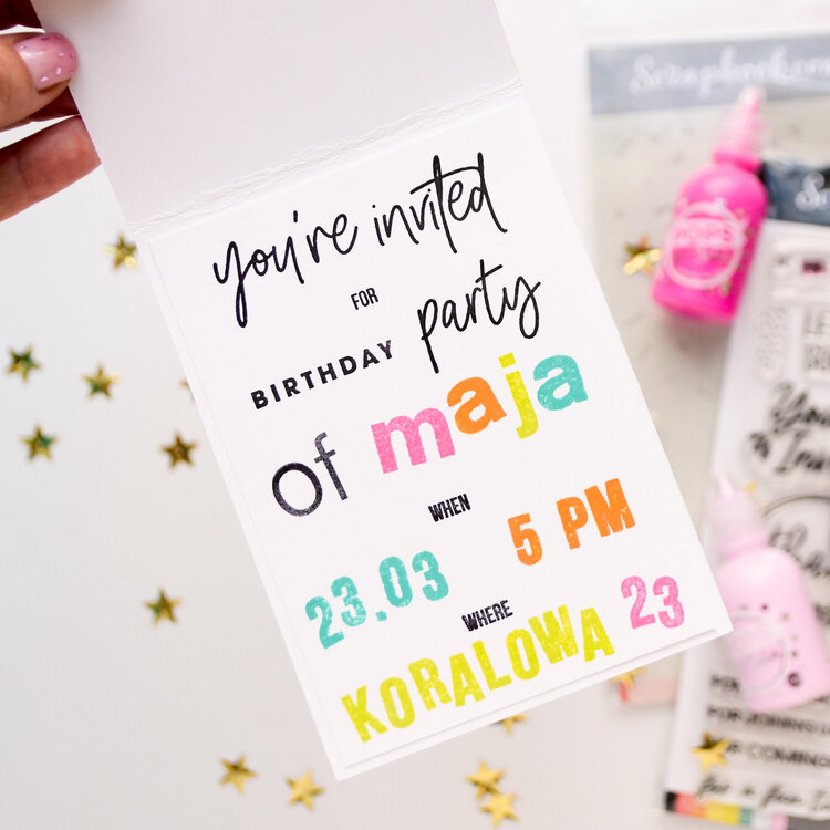 Fast and easy birthday invitation