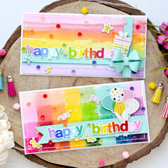 Rainbow birthday cards