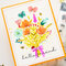Card with flower bouquet