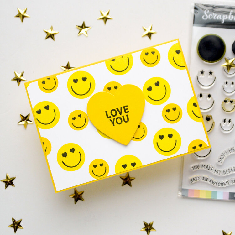 Smiley faces card