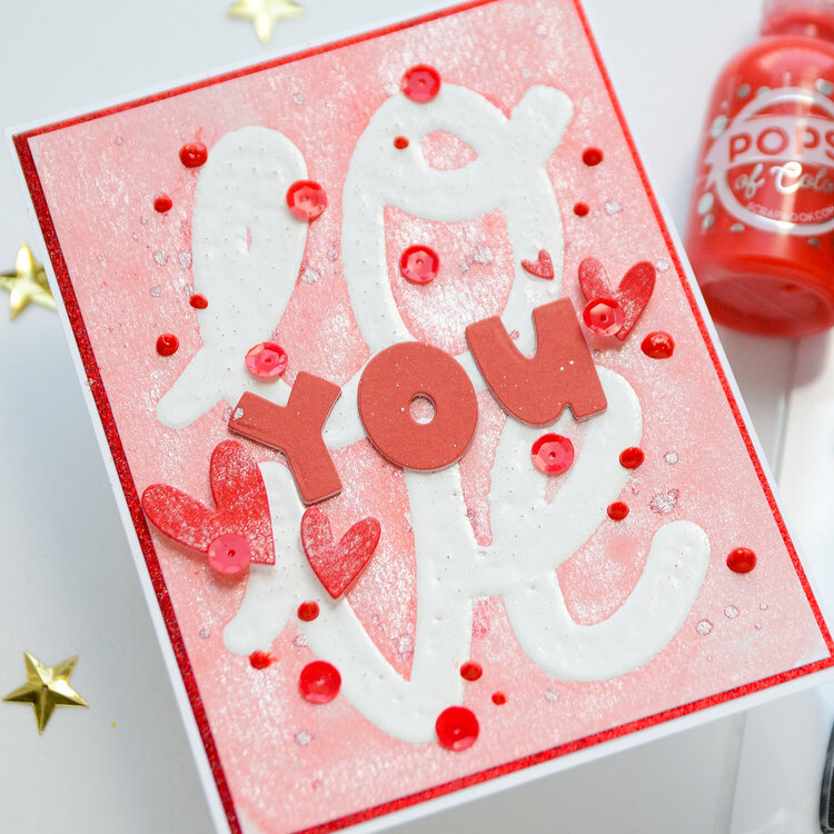 Card &quot;Love you&quot;