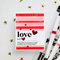 Stripy card "Love"