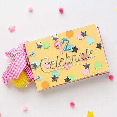 Birthday mini album from pocket cards