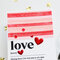Stripy card "Love"