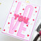 Card with "Bold letters" stamps - Love You