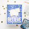 Winter card with a polar bear