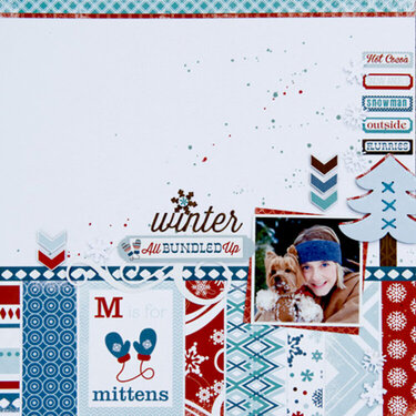 Winter layout **Carta Bella Paper**