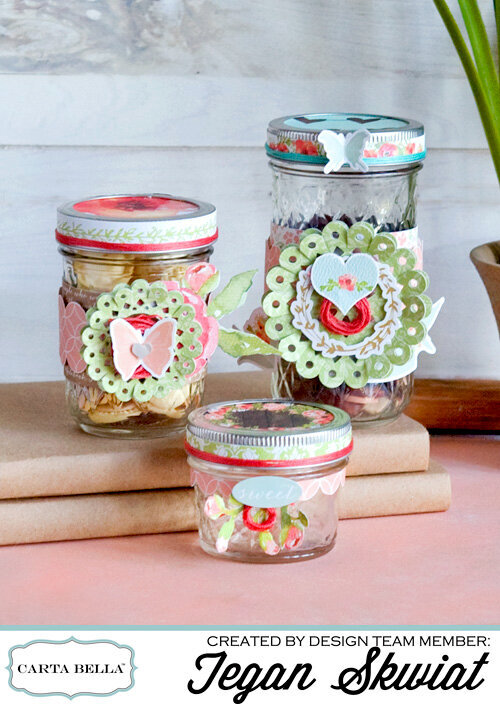 Glass Gift Jar Set **Carta Bella Paper**