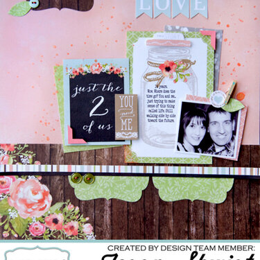 Love layout **Carta Bella Paper**