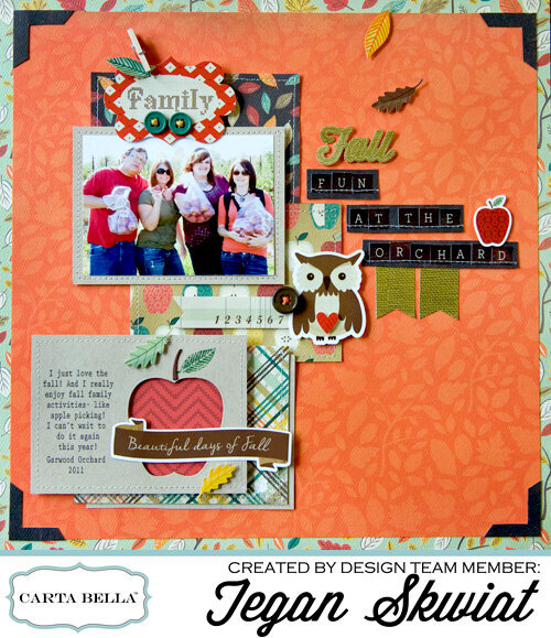 Fall Fun layout **Carta Bella Paper**