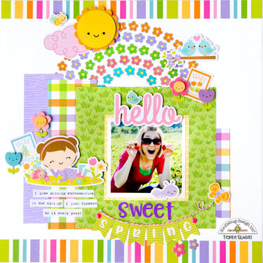 Hello Sweet Spring layout **Doodlebug Design**