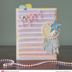 #Wish card  *Pink Paislee*
