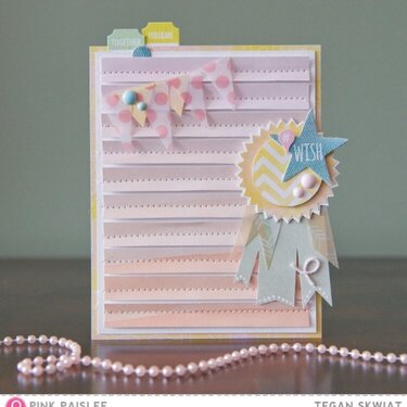 #Wish card *Pink Paislee*