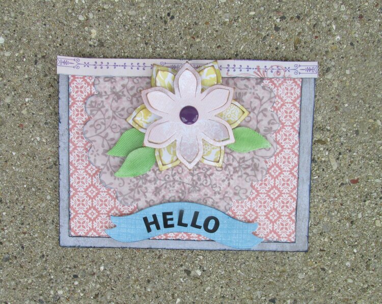 Hello greeting card