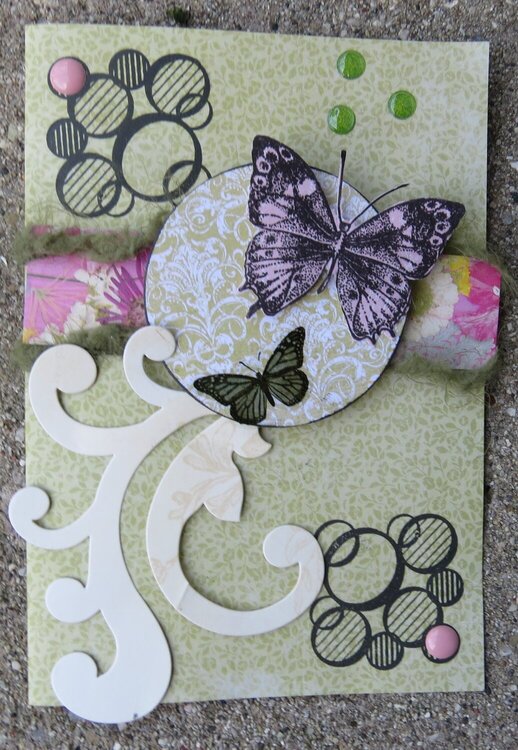 Butterfly card - august card sketch #4