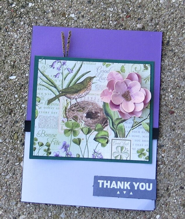 Thank you card - Card sketch 2