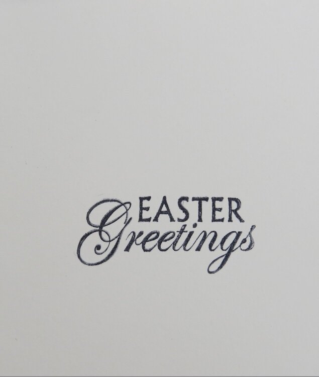 Easter Blessings --inside of card