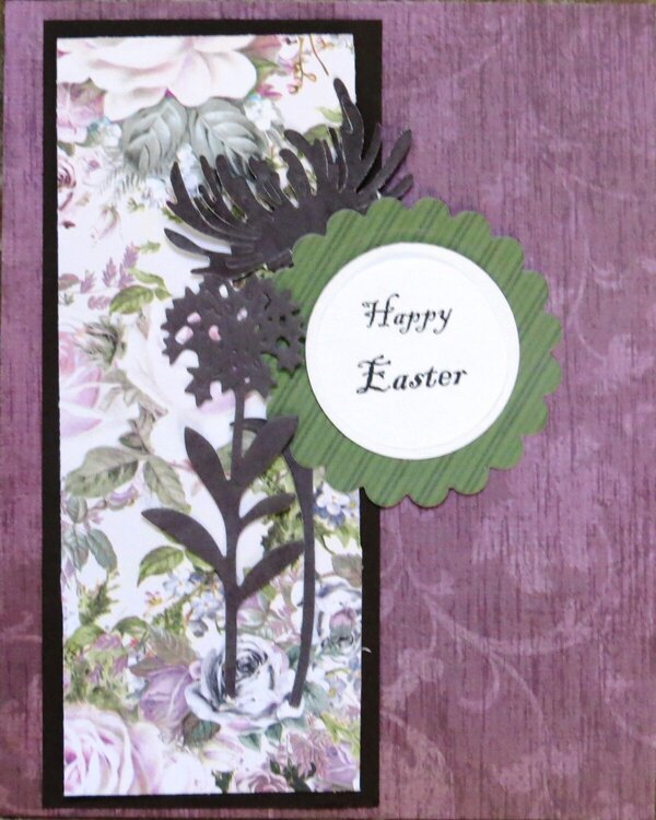 Happy Easter--flower card