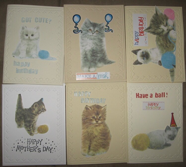 Snail mail cards: Cats