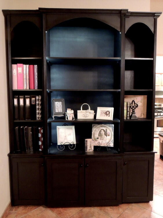 Parisian Style bookcase for albums.. made by hubby.
