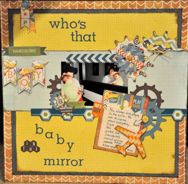 Baby in the mirror