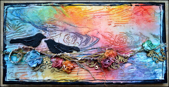 Love Birds Canvas *Blue Fern Studios*