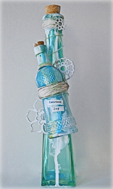 Magnifique Mixed Media - Altered Bottles