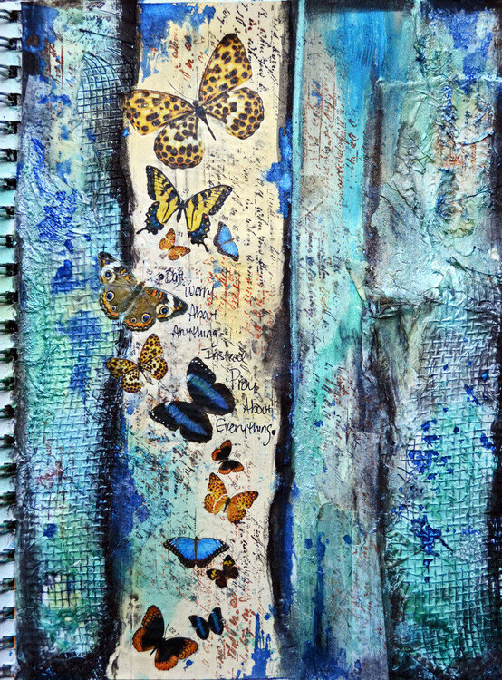 Art Journal Page *Flying Unicorn*