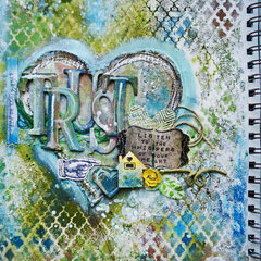 Trust your Heart - Art Journal Page