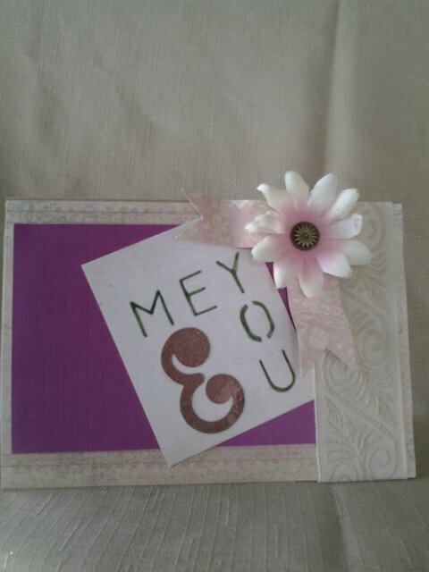 CYNEDA PAPER CREATIONS HANDMADE HAPPY ANNIVERSARY YOU AND ME GREETING CARD Updated about a week ago