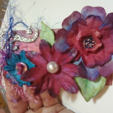 Coffee filter flower Tag