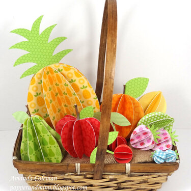 3D Paper Fruit Basket