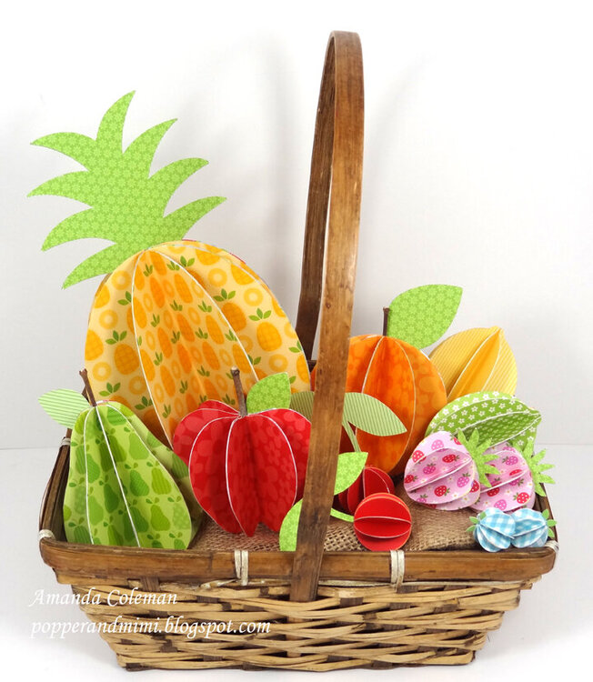 3D Paper Fruit Basket
