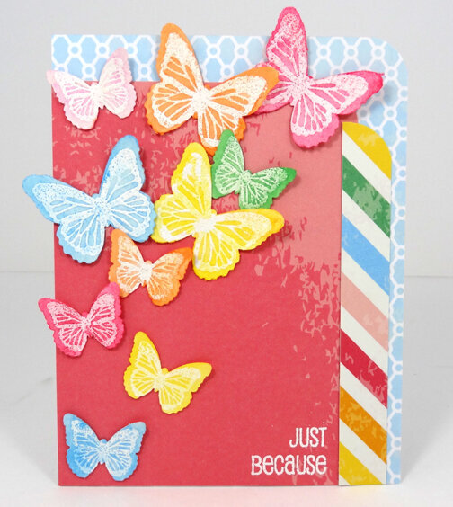 Rainbow Butterfly Card