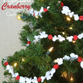 Paper Popcorn and Cranberry Garland