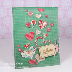 Fluttering Hearts Card